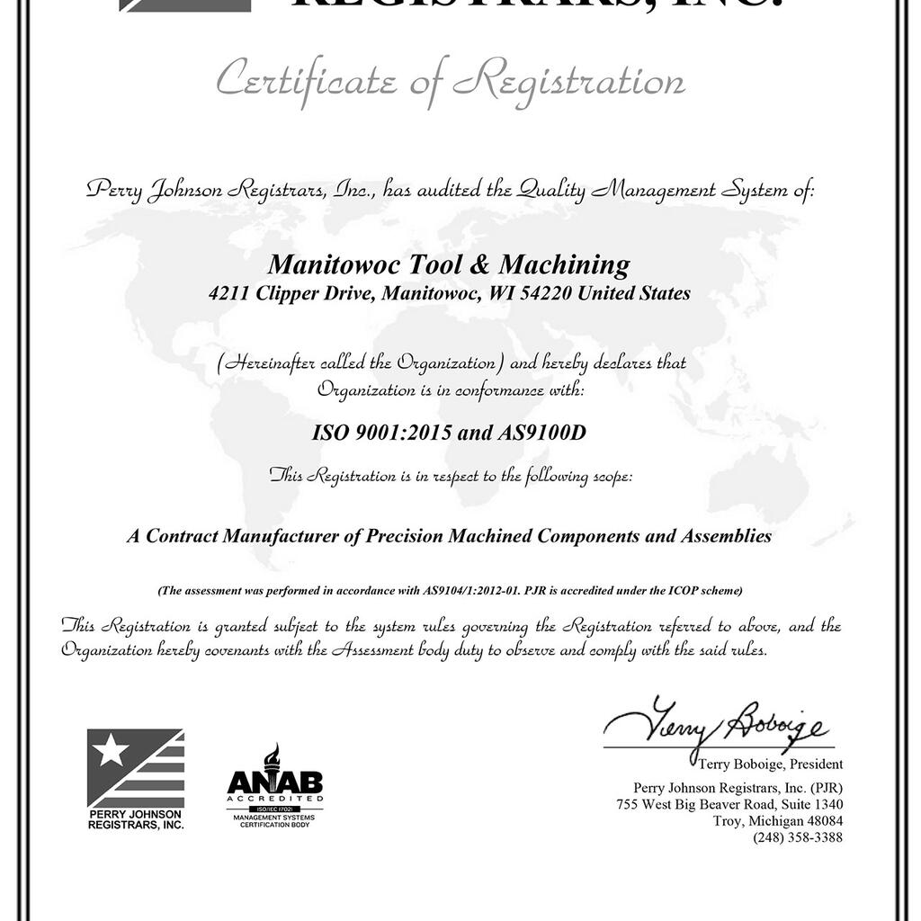 Manitowoc Tool & Machining, LLC product image 71